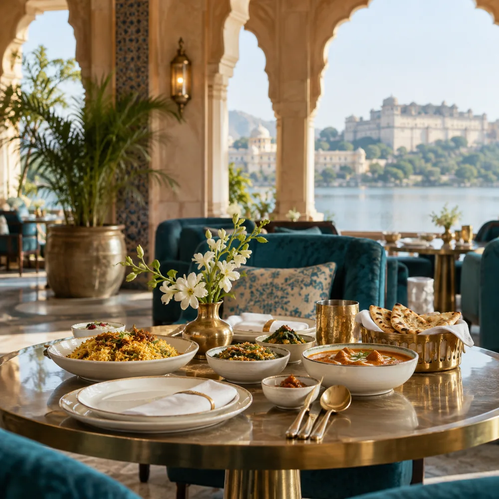 AI-generated editorial inspiration for Taj Experiences gift cards