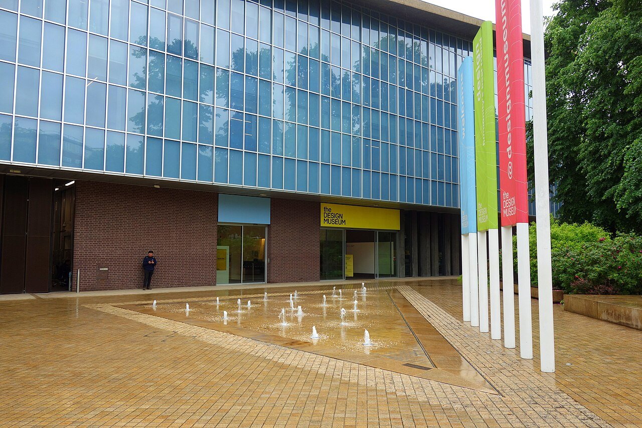 Exterior entrance of the Design Museum in Kensington, London