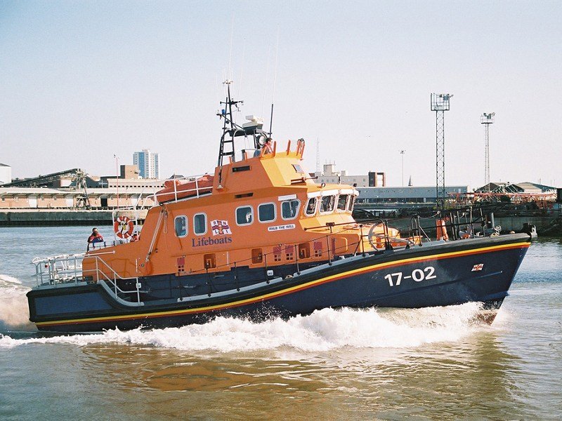RNLI Severn class lifeboat on the water